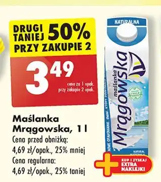 Biedronka Maslanka naturalna Mrągowska oferta