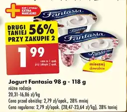 Biedronka Jogurt z płatkami w czekoladzie Danone Fantasia oferta