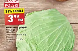 Biedronka Kapusta na gołąbki oferta