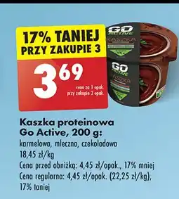 Biedronka Kaszka proteinowa czekoladowa Go Active oferta