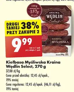 Biedronka Kiełbasa myśliwska Kraina Wędlin Select oferta
