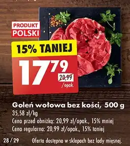 Biedronka Goleń wołowa bez kości oferta