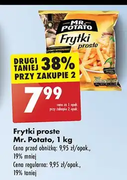 Biedronka Frytki proste Mr. Potato oferta