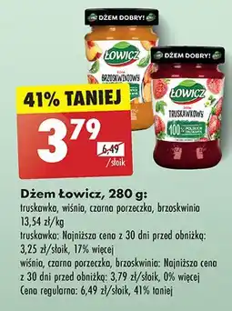 Biedronka Dżem brzoskwiniowy Łowicz oferta