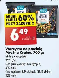 Biedronka Warzywa na patelnię po europejsku Mroźna Kraina oferta