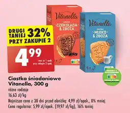 Biedronka Ciastka czekolada i zboża Vitanella oferta