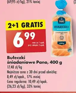 Biedronka Bułeczki śniadaniowe Pano oferta