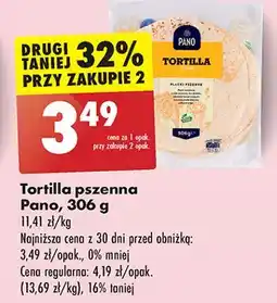 Biedronka Tortilla pszenna wraps Pano oferta