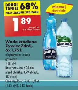 Biedronka Woda niegazowana Żywiec Zdrój oferta
