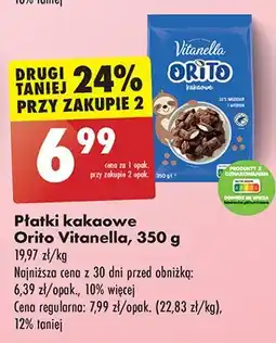 Biedronka Płatki kakaowe orito Vitanella oferta