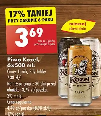 Biedronka Piwo Kozel Cerny oferta
