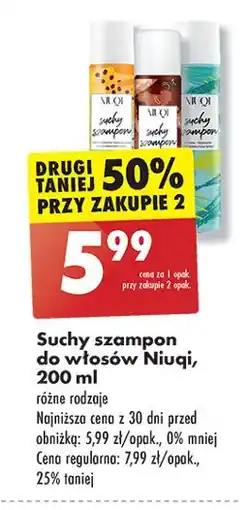 Biedronka Suchy szampon tropical frutis Niuqi oferta