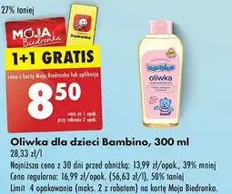 Biedronka Oliwka z nnkt (witaminą f) Bambino oferta