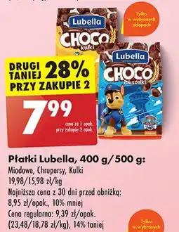 Biedronka Płatki choco kulki Lubella Mlekołaki oferta