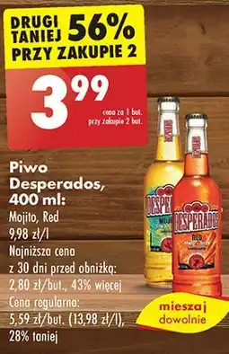 Biedronka Piwo Desperados Mojito oferta