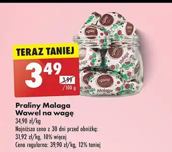 Biedronka Czekoladki Wawel Malaga oferta