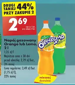 Biedronka Napój o smaku cytrynowym Lemo oferta