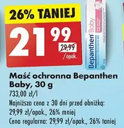 Biedronka Maść ochronna do pielęgnacji skóry niemowląt Bepanthen Baby oferta