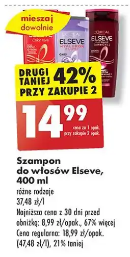 Biedronka Szampon do włosów wzmacniający L'oreal Elseve Full Resist oferta