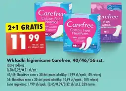 Biedronka Wkładki cotton flexiform Carefree oferta