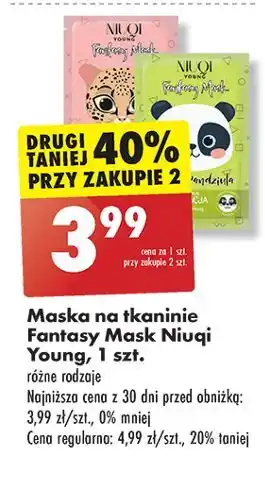 Biedronka Maska na tkaninie fantasy Niuqi oferta
