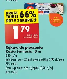 Biedronka Rękaw do pieczenia 3 m Zosia Samosia oferta