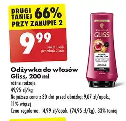 Biedronka Odżywka do włosów Gliss Kur Colour Perfector oferta