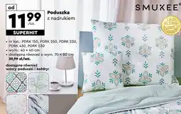 Biedronka Poduszka z nadrukiem 40 x cm Smukee Home oferta
