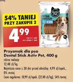 Biedronka Przysmak dentystyczny dla psa medium Activ Pet oferta
