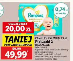 Lidl Pieluchy dla dzieci 2 Pampers Premium Care oferta