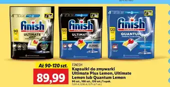 Lidl Kapsułki do zmywarki lemon Finish Quantum oferta