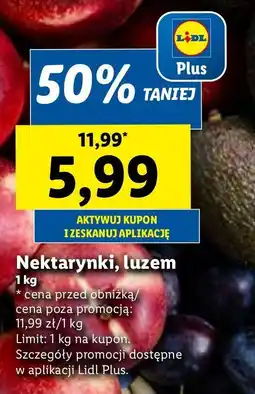 Lidl Nektarynki oferta