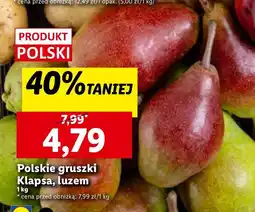 Lidl Gruszka klapsa oferta
