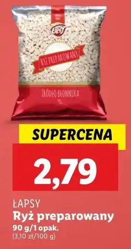 Lidl Ryż preparowany naturalny Łapsy oferta