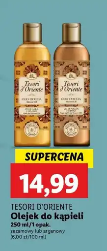 Lidl Olejek pod prysznic amla & sesame oil Tesori D'oriente oferta