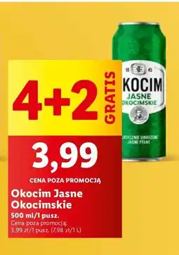 Lidl Piwo Okocim Jasne Okocimskie oferta