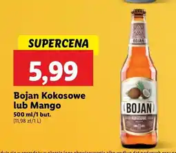 Lidl Piwo Bojan Mango oferta
