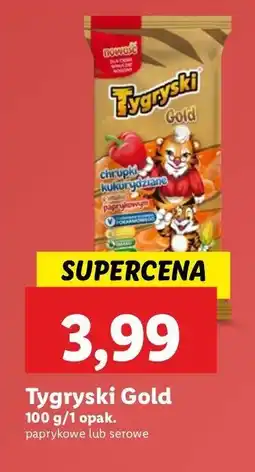 Lidl Chrupki kukurydziane ser Tygryski Gold oferta