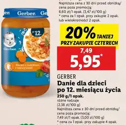 Lidl Bukiet warzyw z indykiem i batatami Gerber oferta