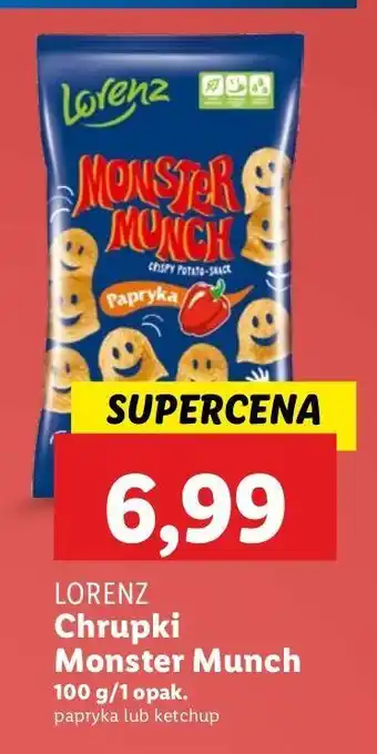 Lidl Chrupki paprykowe Lorenz Monster Munch oferta