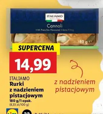 Lidl Cannoli pistacjowe Italiamo oferta