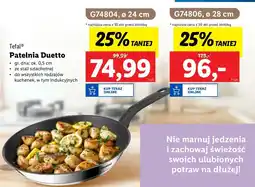 Lidl Patelnia duetto 28 cm Tefal oferta