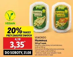Lidl Hummus paprykowy Vemondo oferta