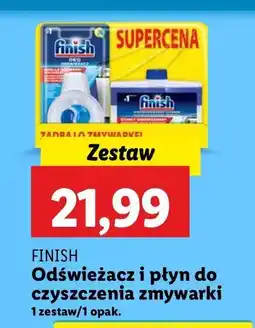 Lidl Zestaw odświeżacz do zmywarki + płyn czyszczenia 250 ml Finish Professional oferta