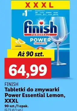 Lidl Tabletki do zmywarek lemon Finish Power Essential oferta