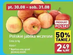 ALDI Jabłka wczesne polska oferta