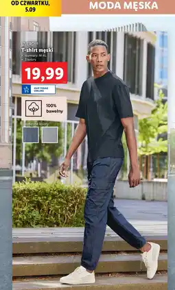 Lidl T-shirt męski rozm. m-xl oferta