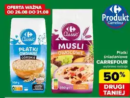 Carrefour Express Płatki owsiane górskie Carrefour Classic oferta