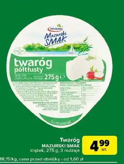 Carrefour Express Twaróg połtłusty Mazurski Smak oferta