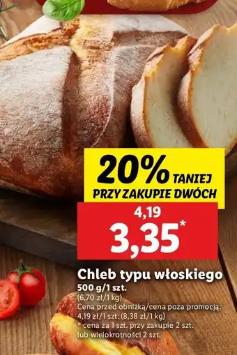 Lidl Chleb typu włoskiego oferta